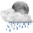 Status weather showers night Icon